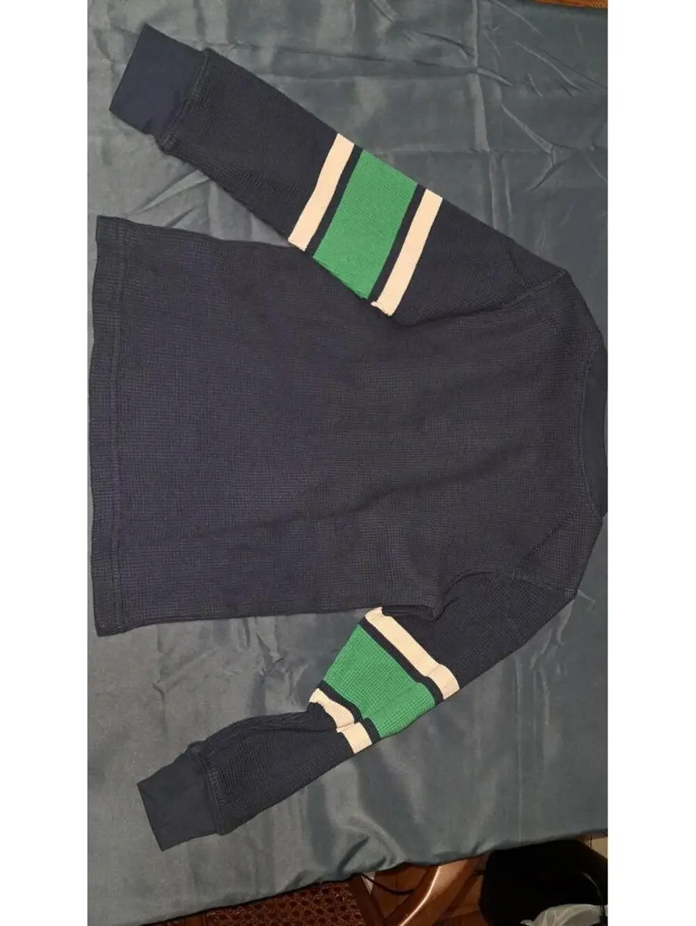 Carters: Boys Size 6/6A Navy/Green‎ Long Sleeve Thermal Shirt